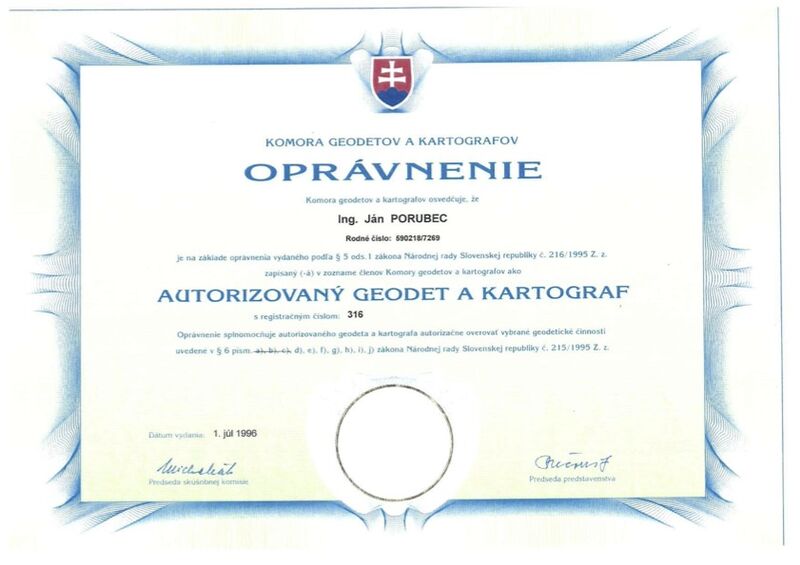 jan porubec autorizacne opravnenie